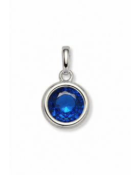 Silver Bezel Birthstone Clip Charm