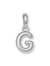 Silver Bubble Initial Clip Charm