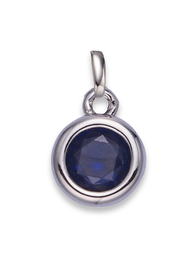 Silver Bezel Birthstone Clip Charm