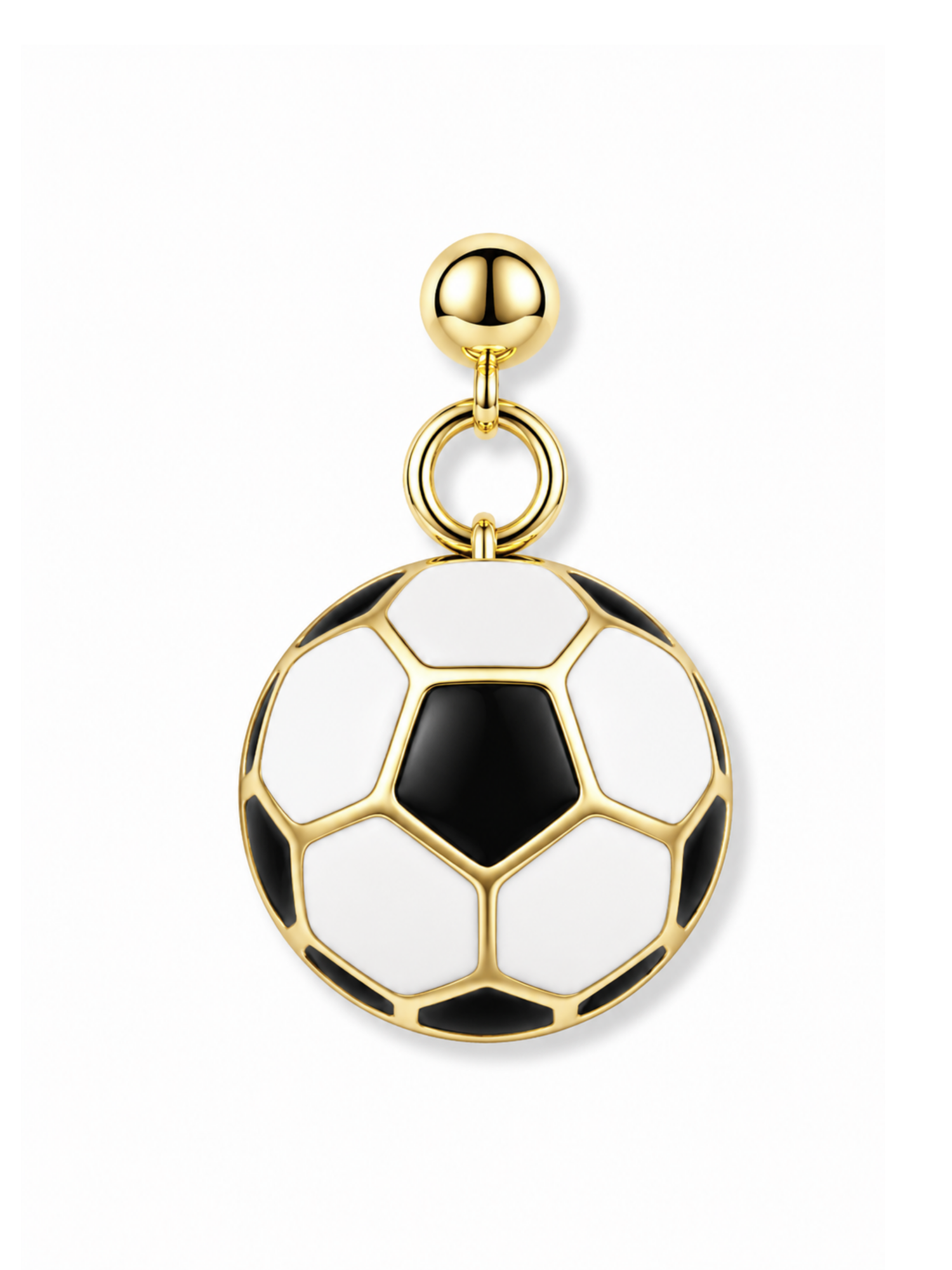 Soccer Charm Necklace with Groove Grip Numbers