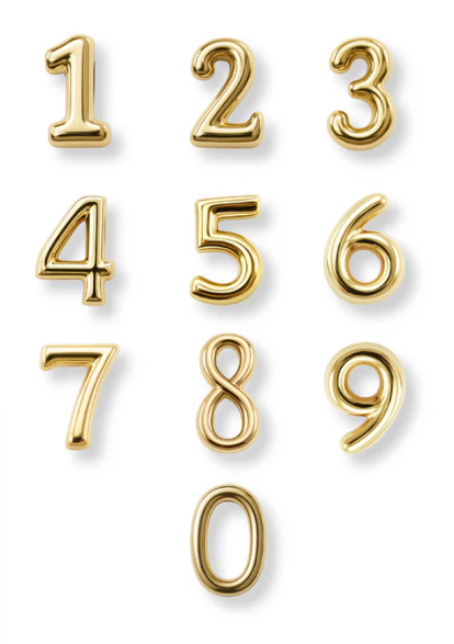 All-Star Baseball Number Necklace Stack - Set of 3 Necklaces
