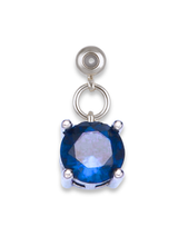 Silver Birthstone Grip Charm
