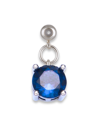 Silver Birthstone Grip Charm