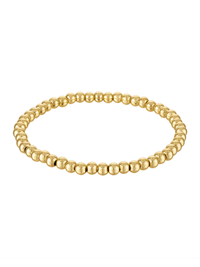 The Kinsey Designs Stretch Bead Bracelet 4MM features polished round beads in a simple circular design—ideal for stacking or wearing solo.