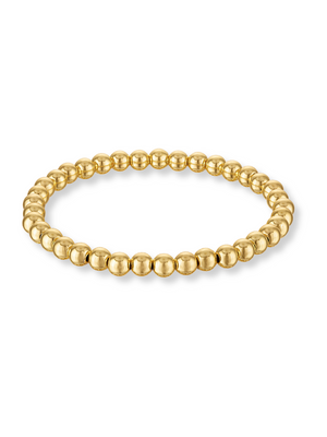 The Kinsey Designs Stretch Bead Bracelet features small, polished gold beads in a complete circle—ideal for layering with your favorite beaded rings or pairing with other bracelets for a chic look.