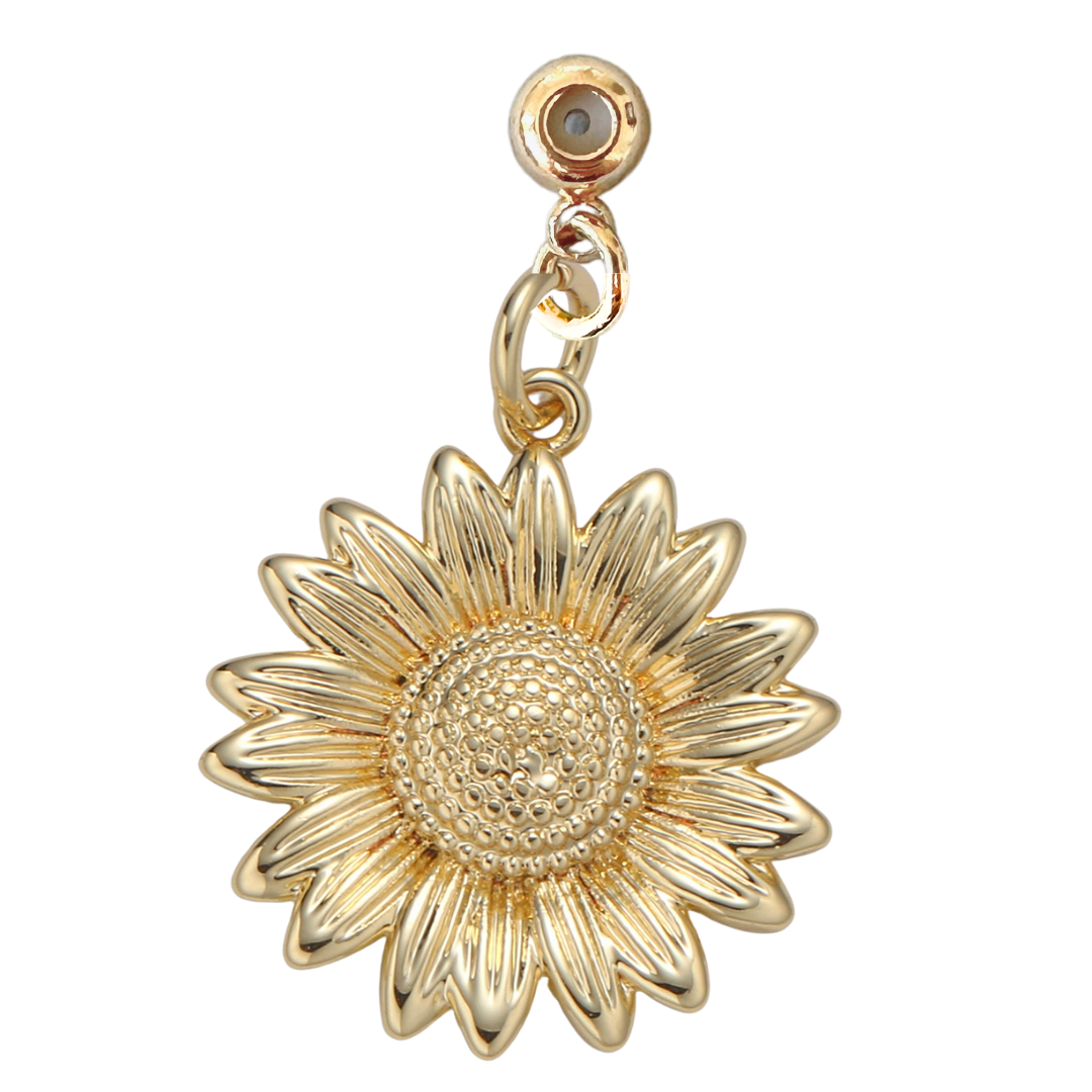 Sunflower Drop Charm