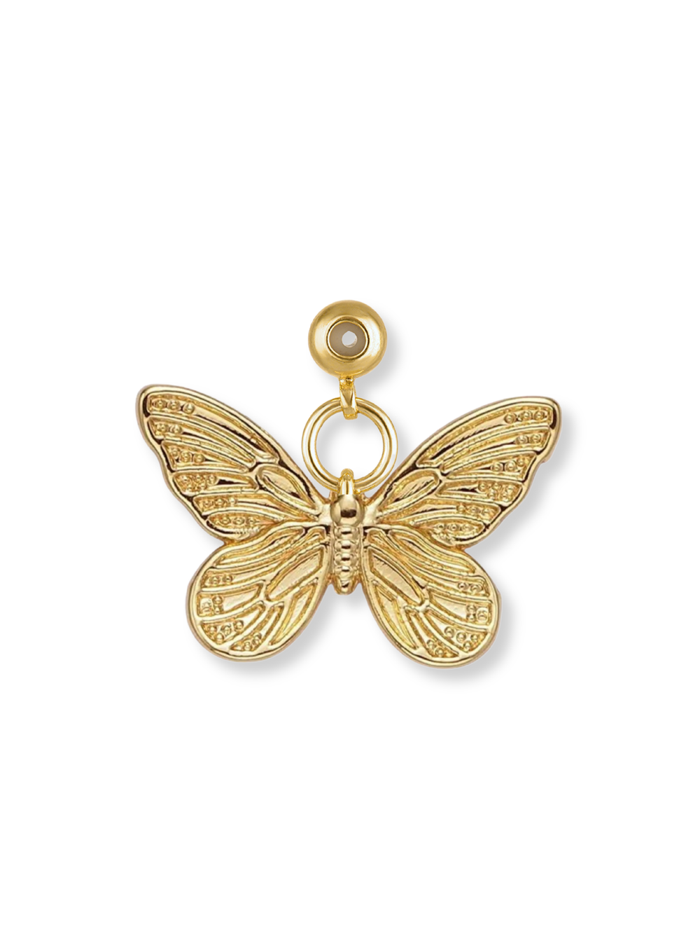 Textured Butterfly Grip Charm