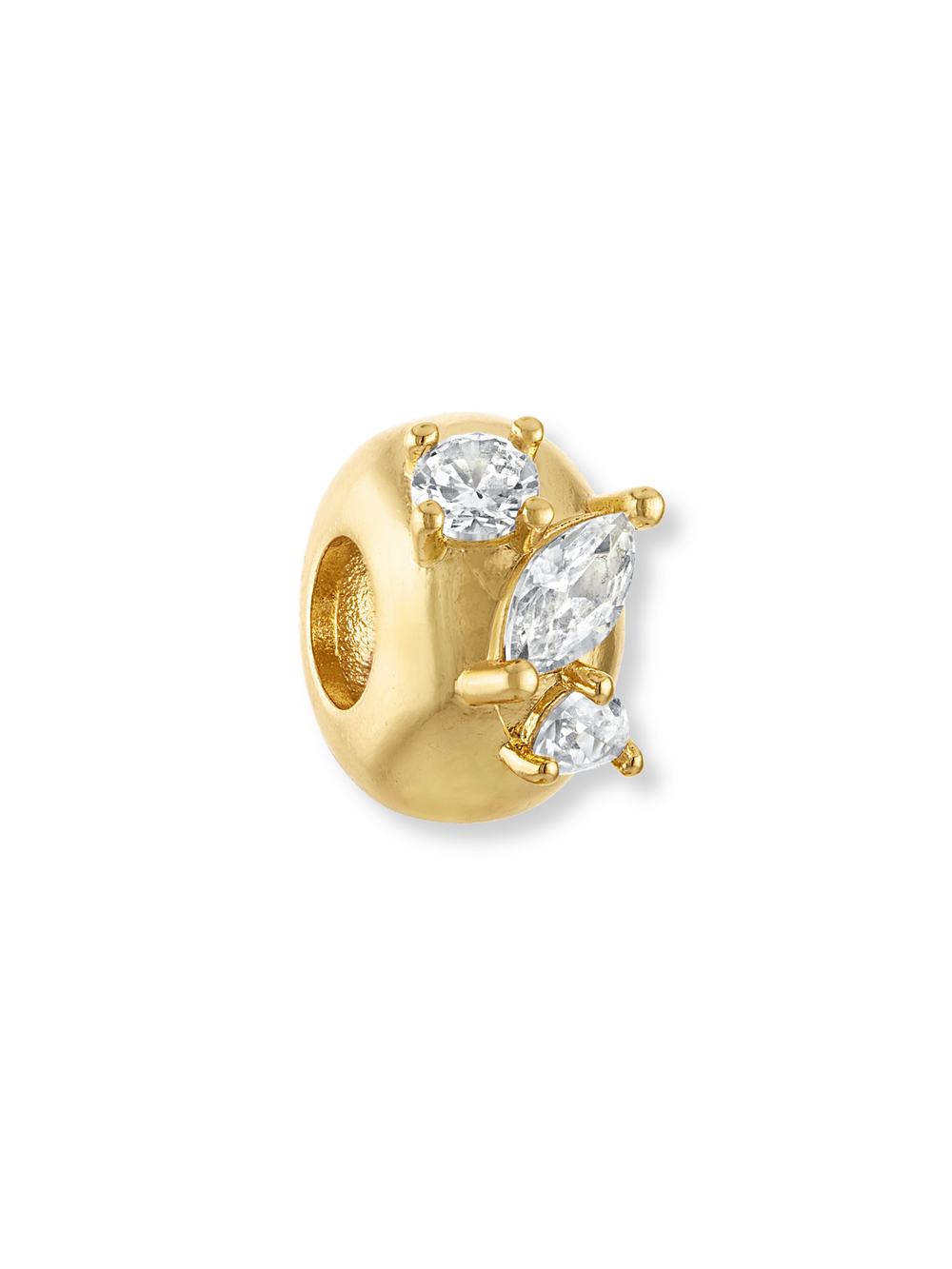 Triple Stone Rondelle Slide