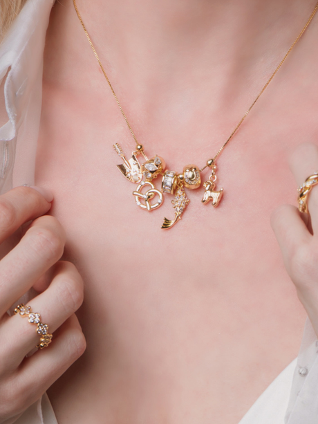 Triple Stone Rondelle Slide