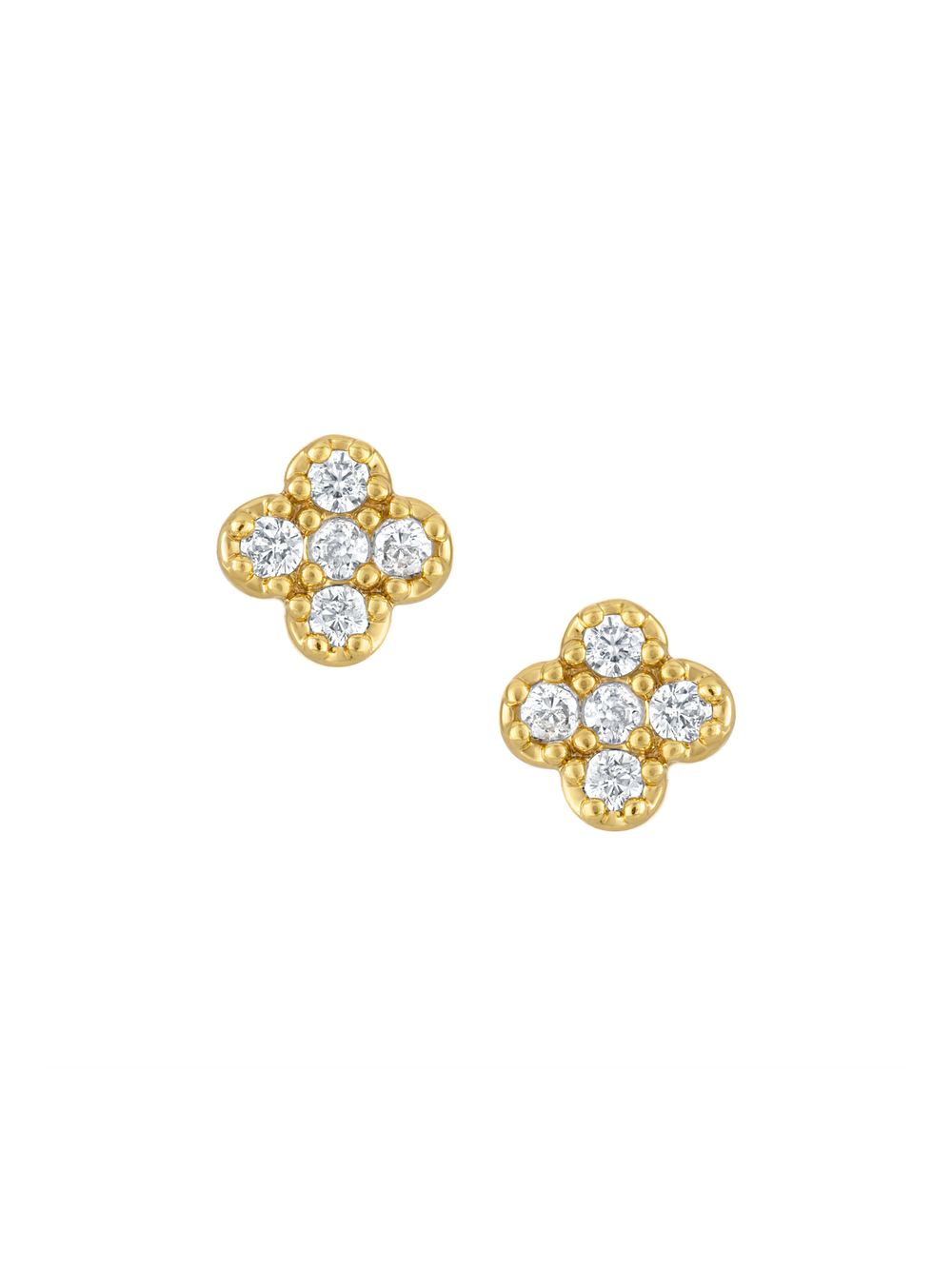 Vivienne Quatrefoil Stud Earring