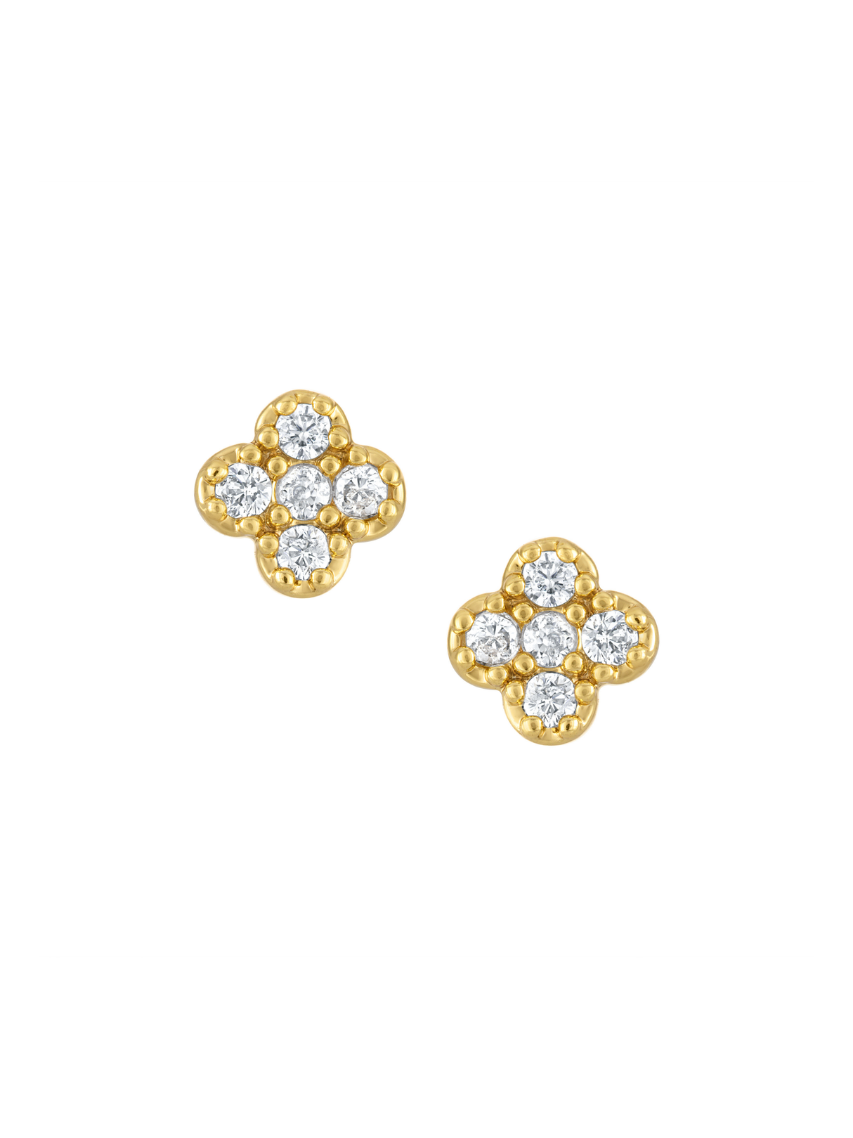 Vivienne Quatrefoil Stud Earring