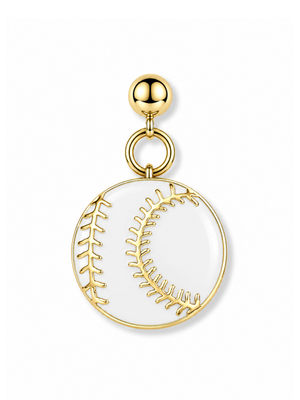 White Baseball Grip Charm