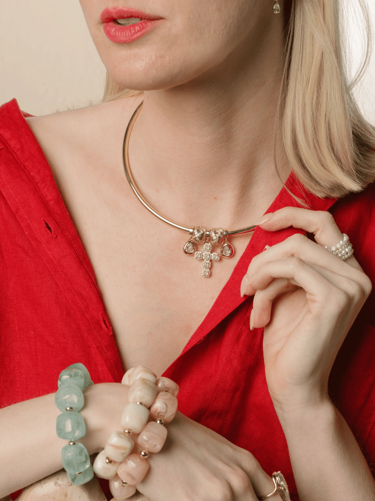 Woven Collar Rondelle