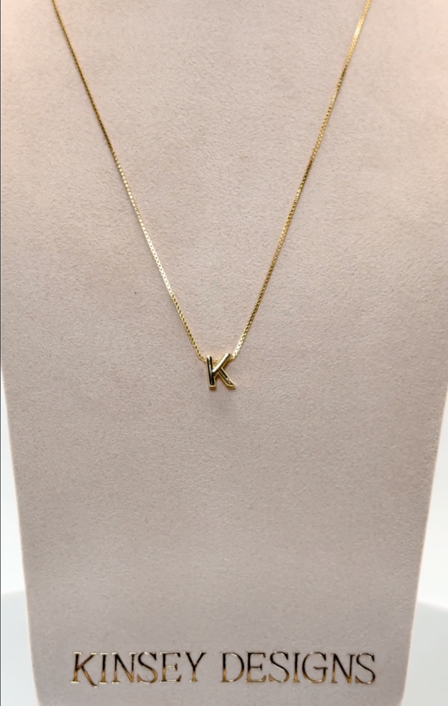 Gold Letter Slide Charms