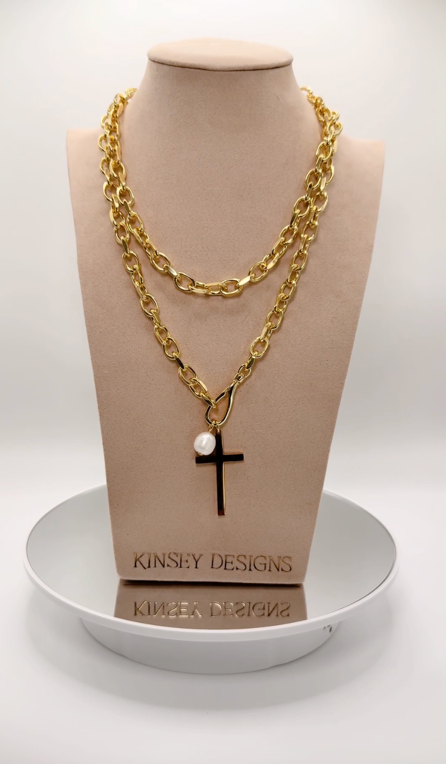 Marigold Cross Wrap Necklace