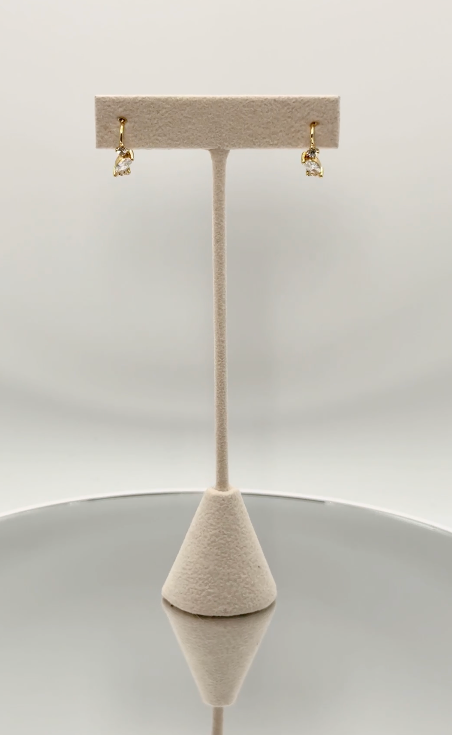 Monroe Marquise Huggie Earring