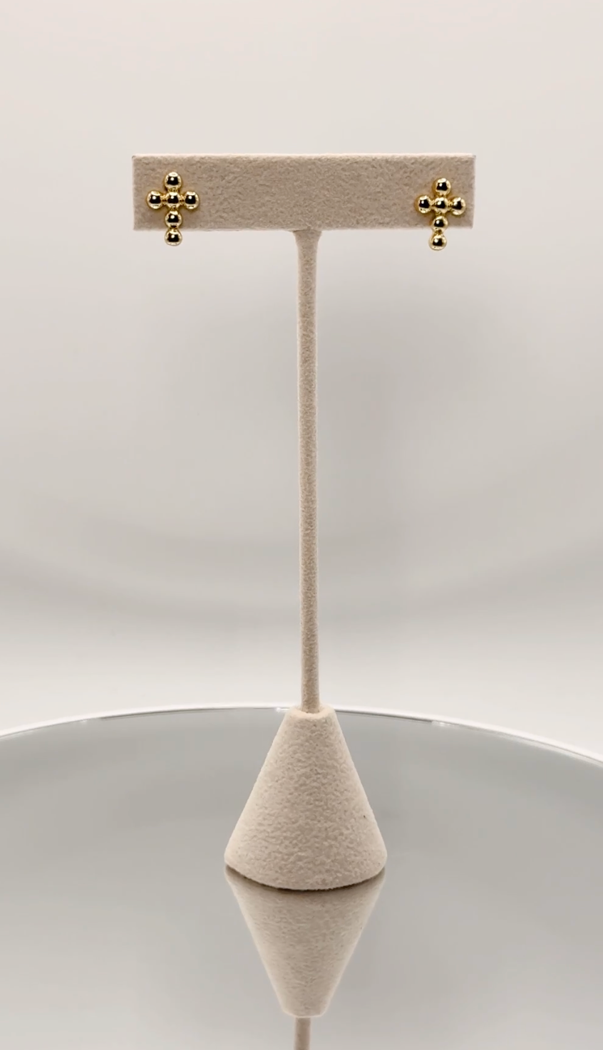 Royal Cross Stud Earring