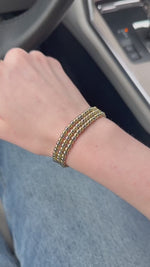 Mixed Stretch Bead Bracelet 4MM